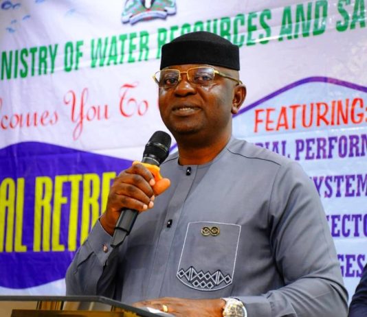 Honourable Minister of Water Resources and Sanitation, Engr. Prof. Joseph Terlumun Utsev, FNSE,