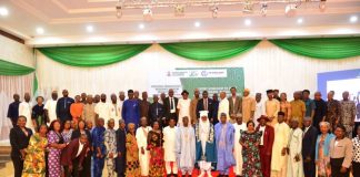The Honorable Minister Federal Ministry of Livestock Development, Idi Mukhtar Maiha, at Experts Workshop organized by the Livestock Productivity and Resilience Support Project ( L- PRES)