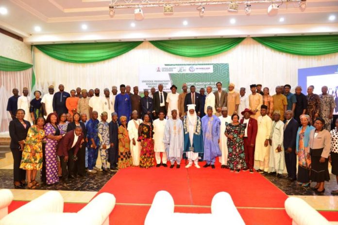 The Honorable Minister Federal Ministry of Livestock Development, Idi Mukhtar Maiha, at Experts Workshop organized by the Livestock Productivity and Resilience Support Project ( L- PRES)