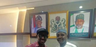 L-R, the newly elected Chairman, FMAFS ASCSN Chapter, Comrade Daniel Ojonimi and the Former Chairman, Mr. Umar during the inauguration and Award ceremony.