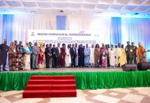 ‎‎‎FG Reaffirms Commitment to Flood Preparedness, Food Security at 2026 Flood Outlook Presentation Group photograph of dignitaries at the presentation of 2026 AFO