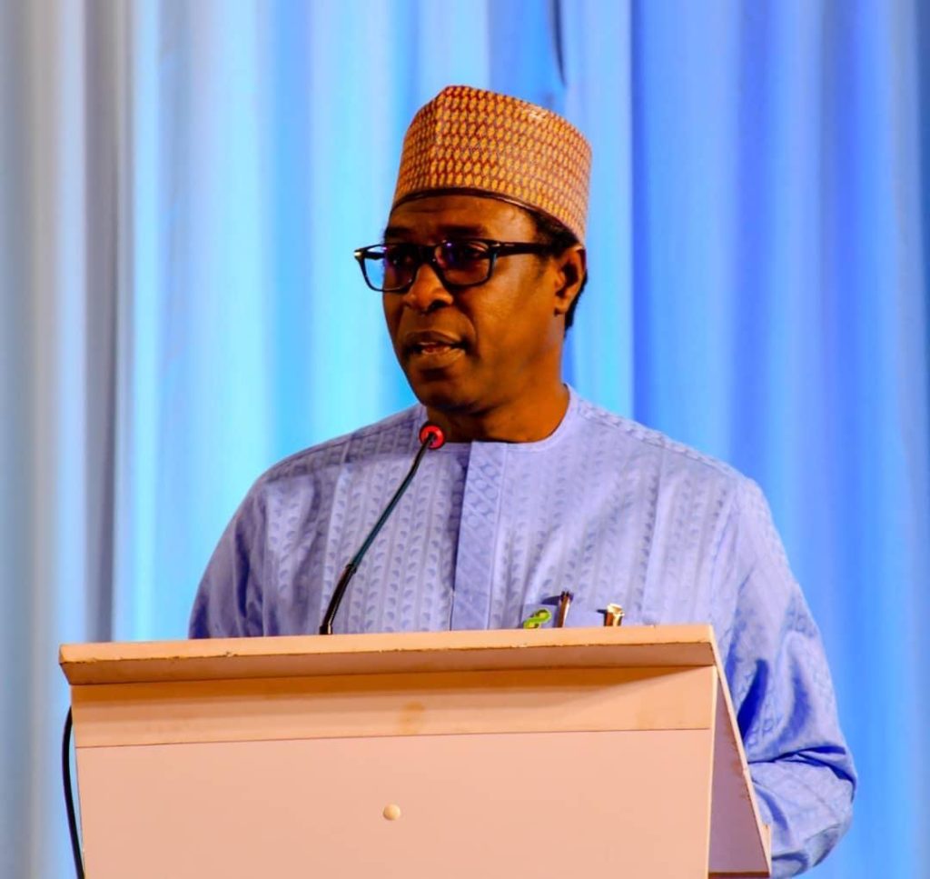 The Director General of NISHA, Umar Ibrahim Mohammed delivering his welcome Address at the ceremony