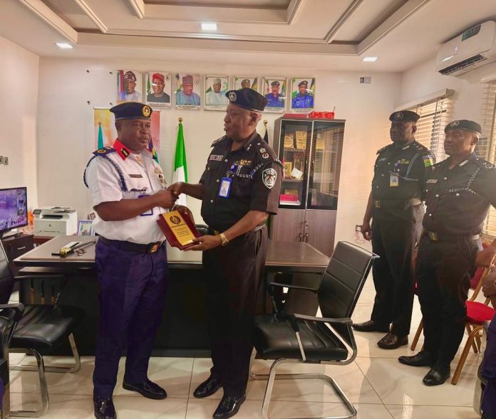 NSCDC State Commandant Pays Courtesy Visit To Abia CP,Seeks Stronger Inter-Agency Synergy For Enhanced Security