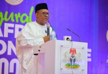 Professor Muhammad Ali Pate, Coordinating Minister of Health and Social Welfare, delivering the opening speech of His Excellency President Bola Ahmed Tinubu at the inaugural Commonwealth Nurses and Midwives Federation Conference