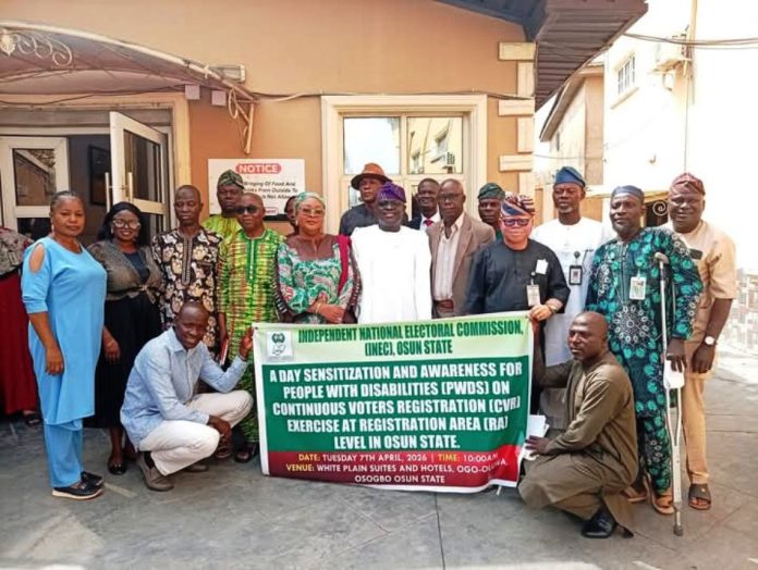 INEC Promises Inclusion Of The PWDs In The Forth Coming Guber Election In Osun State