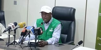 The Honorable Minister Federal Ministry of Livestock Development, Idi Mukhtar Maiha, in a group photograph with the newly Inaugurated Technical Working Group (TWC) for the Contagious Bovine Pleuropneumonia (CBPP).