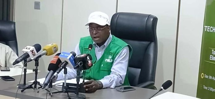 The Honorable Minister Federal Ministry of Livestock Development, Idi Mukhtar Maiha, in a group photograph with the newly Inaugurated Technical Working Group (TWC) for the Contagious Bovine Pleuropneumonia (CBPP).
