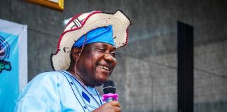 Secretary to the Government of the Federation (SGF) Sen. George Akume CON addressing the members of Renewed Hope Fulbe Campaign Organisation (RHFRCO) when he received them in his office in Abuja.