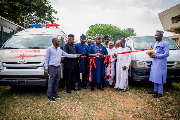 OSGF Reaffirms Commitment To Staff Welfare, Hands Over Busses And Ambulance To Staff Unions