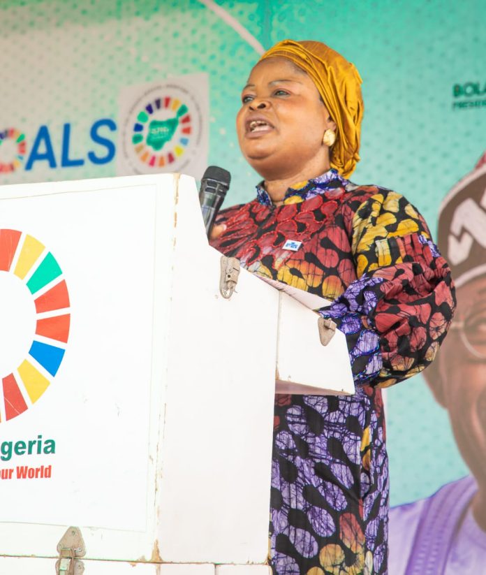 SSAP-SDGs, Princess, Adejoke Orelope-Adefulire giving her opening remarks