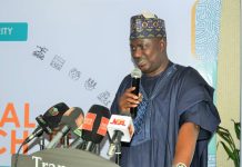 The Minister of State for Agriculture and Food Security, Sen Dr Aliyu Sabi Abdullahi and other stakeholders during the launch of Readiness Assessment for Nigerian farmers Soil Health Scheme