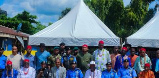 CP. Yemi Oyeniyi psc acipm mnips With Representatives of the Host Community And SEEPCO During The Peace Meeting