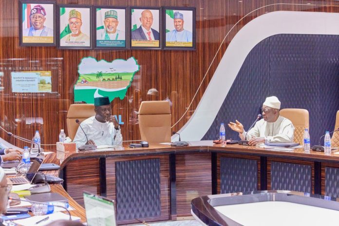 Left: Abdulhamid Umar, National Project Coordinator, ACReSAL Right: Dr. Alpha Yaya Kamara, IITA Representative during the meeting