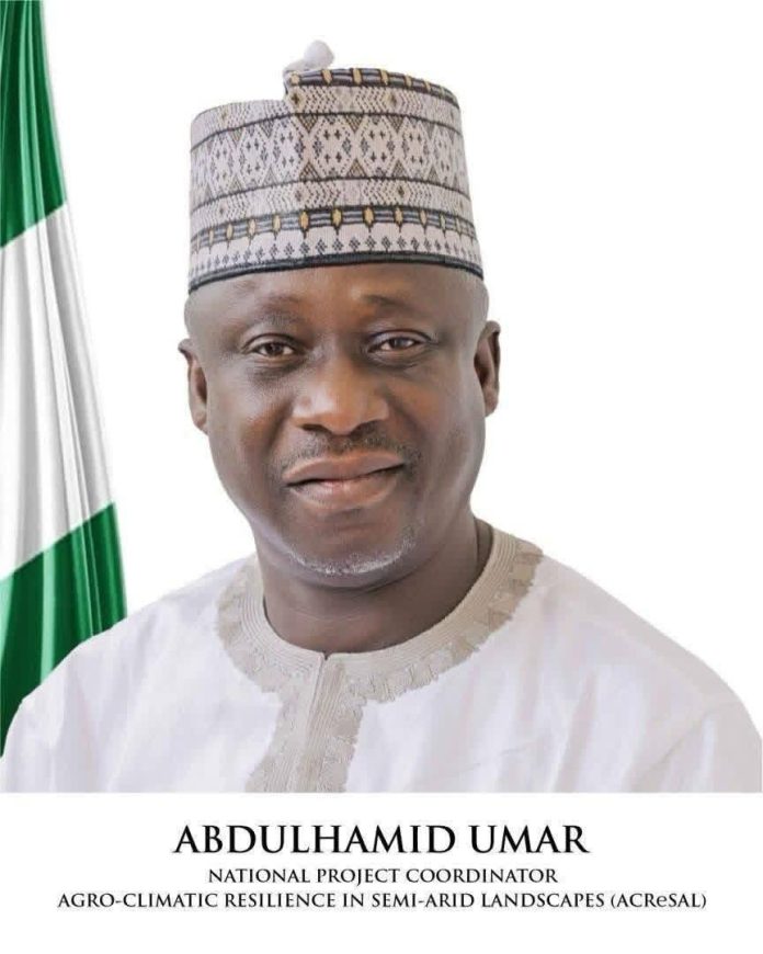 Abdulhamid Umar, National Project Coordinator for the Agro-Climatic Resilience in Semi-Arid Landscapes (ACReSAL) project