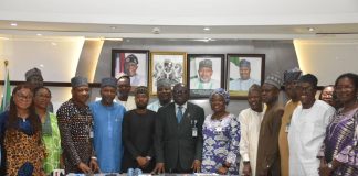 The Permanent Secretary, FMAFS, Dr Marcus Olaniyi Ogunbiyi (C) and other members of the Federal Inter- Agency Technical Committee on SPAZ