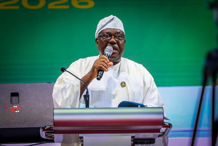 Secretary to the Government of the Federation, Sen. George Akume, CON, delivering remarks on behalf of President Bola Ahmed Tinubu, GCFR, at the Opening Ceremony of International Civil Service Conference 2026, on Wednesday 20th May, 2026 in Abuja.