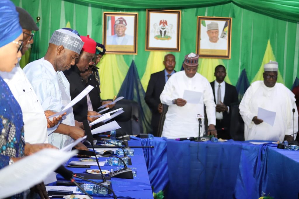 Administration of oath of office as council members of Governing Council of Nigerian Police Academy