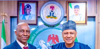 (R–L) The Honourable Minister of Information and National Orientation, Mohammed Idris, fnipr, and Chairman/Chief Executive Officer, Office of the Tax Ombud Nigeria, Dr. John C. Nwabueze, during a courtesy visit by the latter to the Honourable Minister in Abuja. Photo: Khalid Ahmed/FMINO