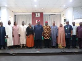 6th, L-R, Dr. Onwusoro Maduka Ihemelandu, PS FMSDIGA, Oliver Chukwu DFA FMSDIGA 7th in a group Photograph with Stakeholders