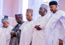 The Honourable Minister of Information and National Orientation, Mohammed Idris, fnipr, joined the Vice President of the Federal Republic of Nigeria, Senator Kashim Shettima, and other dignitaries in a special Juma’at prayer held to commemorate Nigeria’s 27th Democracy Day anniversary on June 5, 2026. The prayer session offered an opportunity for thanksgiving, reflection, and supplication for continued peace, unity, and democratic progress in the country. Photo: Khalid Ahmed/FMINO.