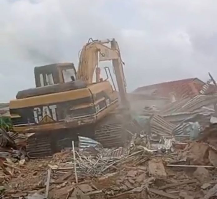 IMG-20260610-WA0084 Kidnap of former Minister's Sister: Oyo Govt Demolishes Building Used to Keep the Victims