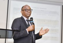 Director-General, Bureau of Public Procurement (BPP) Dr. Adebowale A. Adedokun, FCIPS delivering his presentation at the Stakeholders Engagement Organised by the NHIA in Abuja