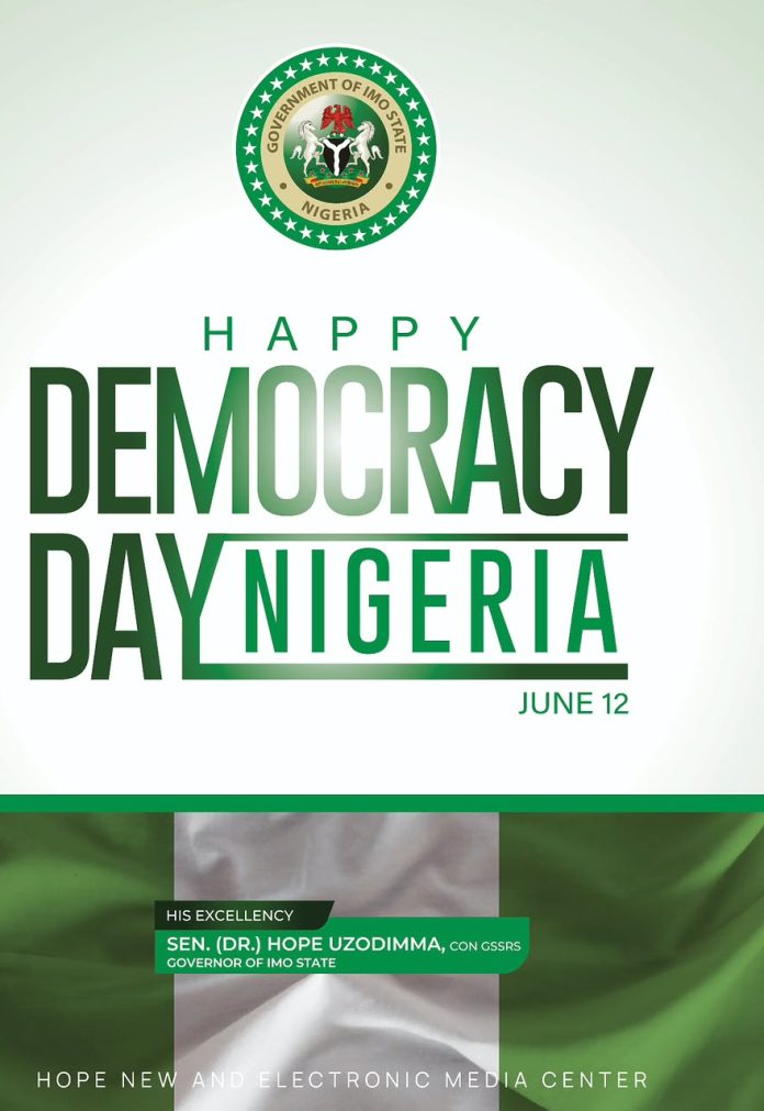 IMG-20260612-WA0006 Uzodimma Commends Tinubu's Reforms, Urges Nigerians To Uphold Democratic Ideals