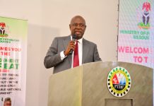 Lokpobiri Reviews Petroleum Sector Progress, Seeks Stronger Performance Accountability And Increased Investments Minister of State for Petroleum Resources (Oil), Senator Heineken Lokpobiri, delivering his keynote address at the Management Retreat of the Ministry of Petroleum Resources