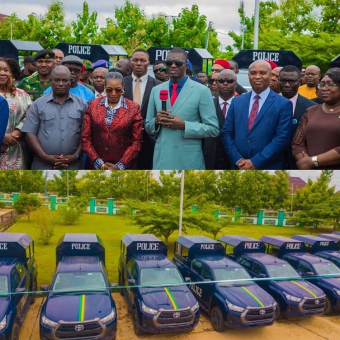 Gov. Nwifuru Reaffirms Govt. Commitment To Combat Insecurity, Unveils Security Gadgets