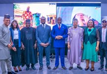FG Launches Free TV Platform, Projects Major Boost For Jobs, Content Industry, Economy (L–R) Chairman, Broadcasting Organisations of Nigeria (BON), Senior High Chief Tony Akiotu; Managing Director/Chief Executive Officer, Nigerian Communications Satellite (NIGCOMSAT), Mrs. Jane Egerton-Idehen; Permanent Secretary, Federal Ministry of Communications, Innovation and Digital Economy, Engr. Nadungu Gagare, FNSE; Honourable Minister of Communications, Innovation and Digital Economy, Dr. Bosun Tijani; Deputy Speaker, House of Representatives, Rt. Hon. Benjamin Okezie Kalu; Honourable Minister of Information and National Orientation, Mohammed Idris, fnipr; Permanent Secretary, Federal Ministry of Information and National Orientation, Dr. Binyerem Ukaire, FWACS; and Director-General, National Broadcasting Commission (NBC), Mr. Charles Ebuebu, during the National Launch of the Digital Switchover (DSO) Project on June 17, 2026, in Abuja. Photo: Khalid Ahmed/FMINO.