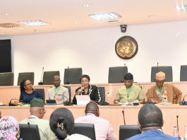 HCSF Mrs Didi Esther Walson-Jack OON, mni, delivering her closing remarks at the FCSSIP25 End-Term Review meeting.