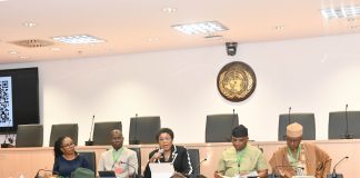 HCSF Mrs Didi Esther Walson-Jack OON, mni, delivering her closing remarks at the FCSSIP25 End-Term Review meeting.