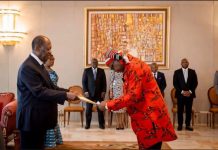 Presentation Of Letters Of Credence By H.E. Ambassador Ezenwa Chukwuemeka Nwaobiala To The President Of The Republic Of Côte d'Ivoire