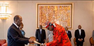 Presentation Of Letters Of Credence By H.E. Ambassador Ezenwa Chukwuemeka Nwaobiala To The President Of The Republic Of Côte d'Ivoire