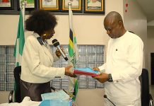 FUTO Vice-Chancellor, Prof. Nnenna Oti Hands Over Leadership as Prof. I.N.S. Dozie Assumes Office