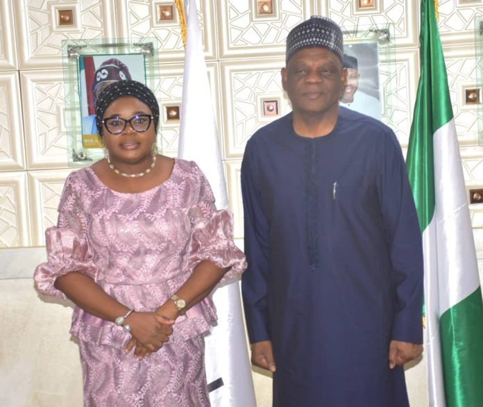 IMG-20260624-WA0087 The Ag. National Coordinator/CEO of the SERVICOM Office, Mrs. Helen Lawal and the Executive Secretary of the Tertiary Education Trust Fund (TETFUND) Arc. Sonny S. T. Echono (FNIA) posed for a photograph during the retreat which was held in Abuja on 23rd June, 2026.