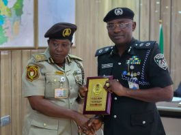 CP. Yemi Oyeniyi psc, acipm, mnips (Right) And NIS Delta State Comptroller C I. Christiana Solo-Akora (Left) In A Photograph During The Visit.