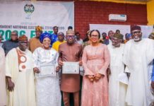 EKITI POLL: INEC Presents Certificates Of Return To Governor Oyebanji, Deputy