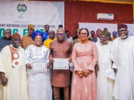 EKITI POLL: INEC Presents Certificates Of Return To Governor Oyebanji, Deputy