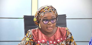 The Ag. National Coordinator/CEO of the SERVICOM Office, Mrs. Helen Lawal delivering her goodwill message during the launch of the 6th edition of the National Information Technology Development Agency’s (NITDA) Service Charter today, 24th June, 2026 in Abuja.