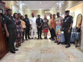 CP. Yemi Oyeniyi psc, acipm, mnips His Mgt. Team And The COHEADS Leadership Led By Its Chairman Engr. Kennedy Onyenobi In A Group Photograph During The Visit