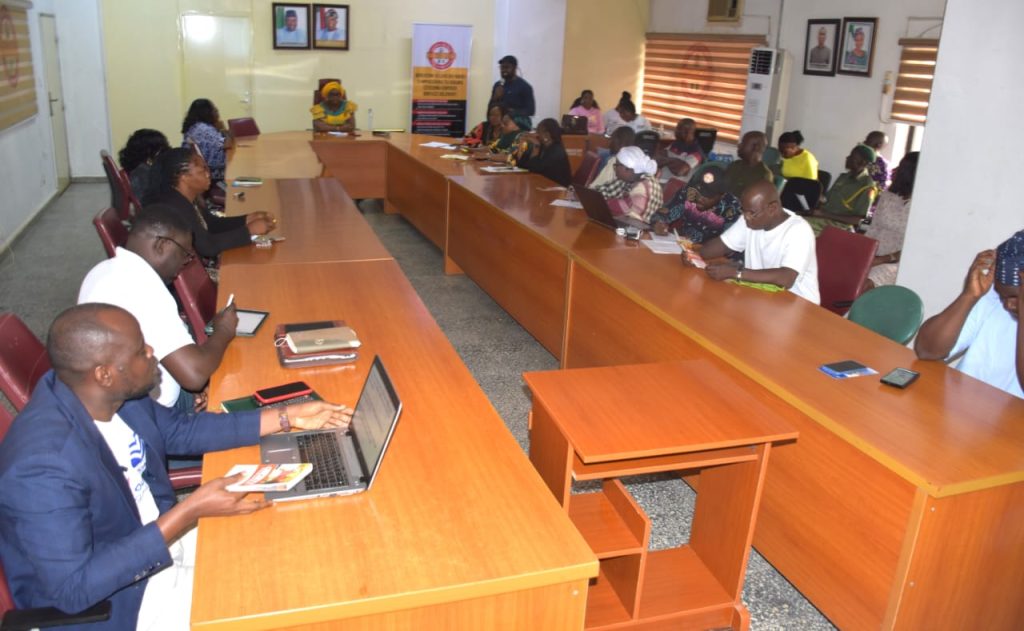 A cross-section of members of management and staff of the SERVICOM Office during the health awareness talk and check at the Conference Room of the organisation in Abuja today 25th June, 2026.