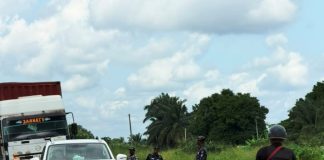 Officers Of The Delta Police Command On Duty During The Operation