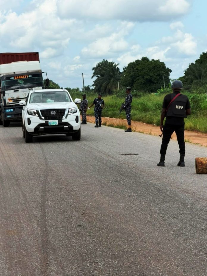 Officers Of The Delta Police Command On Duty During The Operation