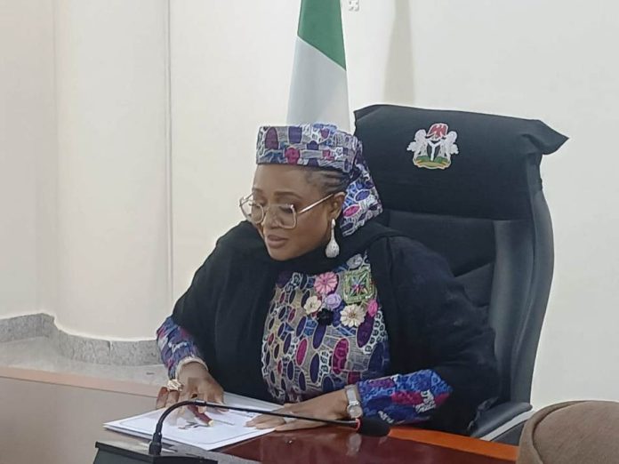 Honourable Minister of Women Affairs and Social Development, Hajiya Imaan Sulaiman-Ibrahim, FSI
