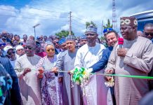 Tinubu’s Four Legacy Highway Projects Will Transform Nigeria’s Economy, Strengthen National Unity — Information Minister (L–R) Deputy Governor of Nasarawa State, Dr. Emmanuel Akabe; Honourable Minister of Women Affairs, Hajiya Imaan Sulaiman-Ibrahim, fsi; Honourable Minister of Information and National Orientation, Mohammed Idris, fnipr; Governor of Nasarawa State, Engr. Abdullahi A. Sule; Representative of BAUHAUS Global Investment Nigeria Ltd.; Representative of the President of the Federal Republic of Nigeria and National Chairman of the All Progressives Congress (APC), Prof. Nentawe Goshwe Yilwatda; during the commissioning of the 600-metre Underpass/Akwanga Roundabout on July 1, 2026, in Akwanga, Nasarawa State. Photo: Khalid Ahmed/FMINO