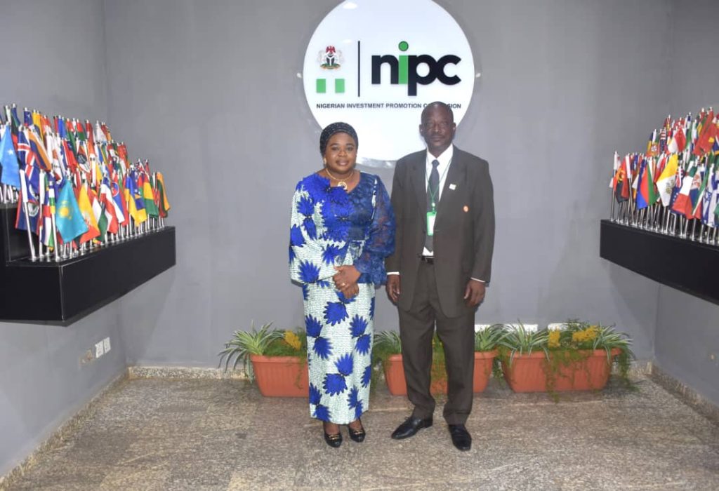 L-R The Ag. National Coordinator/CEO of the SERVICOM Office, Mrs. Helen Lawal and the Director Human Resources of the Commission, Mr. Bashir Mukhtar during the official inauguration of the Parastatal SERVICOM Unit/Parastatal SERVICOM Committee (PSU/PSC) at the Nigerian Investment Promotion Commission (NIPC) Head Office Abuja on 9th July, 2026.