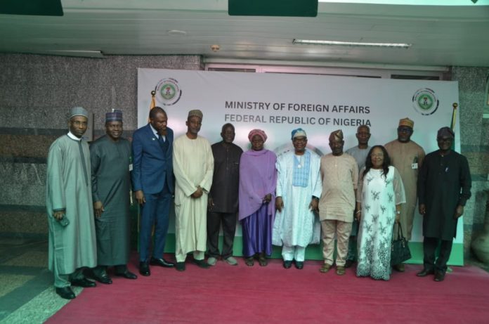 IMG-20260710-WA0068 Honourable Minister of State for Foreign Affairs Receives Council Of Retired Federal Permanent Secretaries