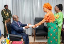 Presentation Of Letters Of Credence Ambassador Ayo Luther Ogbomode, mni, To President Of The Republic Of Sierra Leone