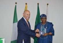 Minister Of State for Foreign Affairs, Amb. Sola Enikanolaiye Receives The United States Assistant Secretary of State For African Affairs